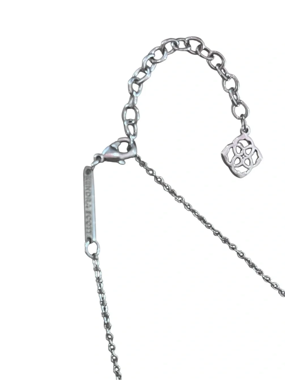 Authentic Kendra Scott Elisa Silver Pendant Necklace ✨ - Picture 4 of 8